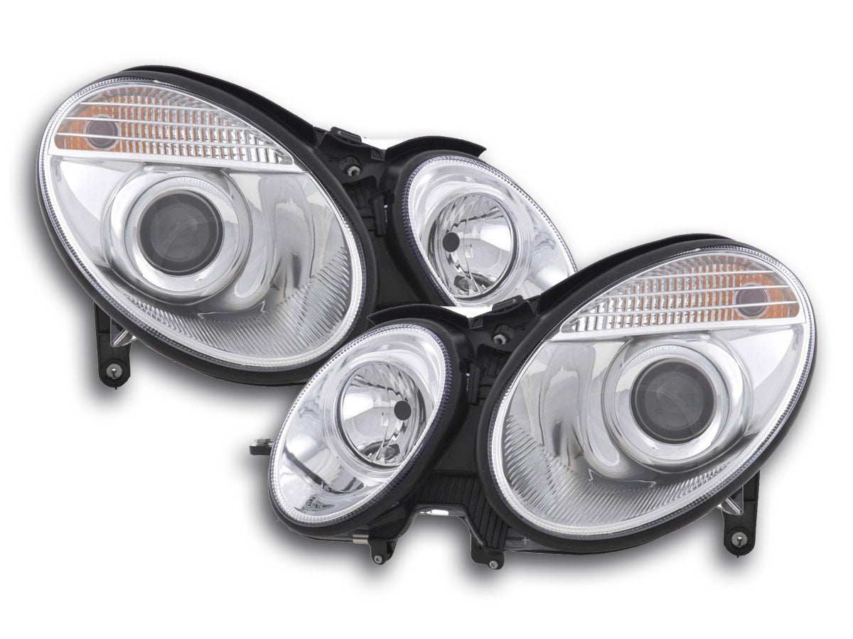 Scheinwerfer Set Mercedes E-Klasse Typ W211  02-06 chrom