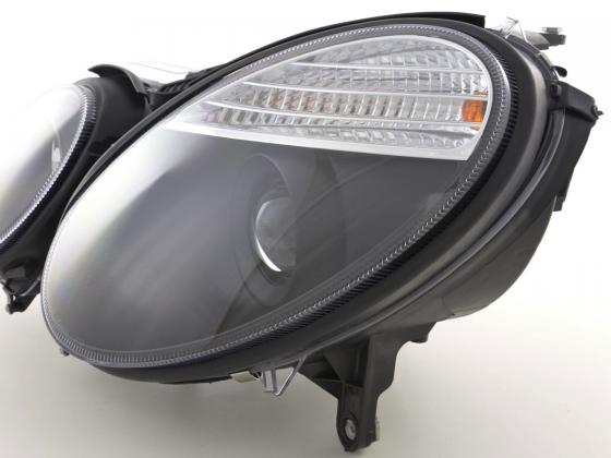 Scheinwerfer Set Mercedes E-Klasse Typ W211 Bj. 02-06 schwarz