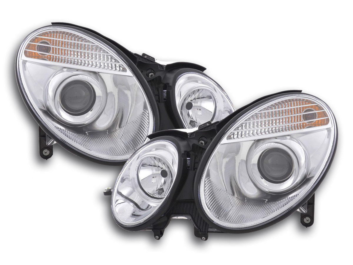 Scheinwerfer Set Mercedes E-Klasse Typ W211 Bj. 06-08 chrom