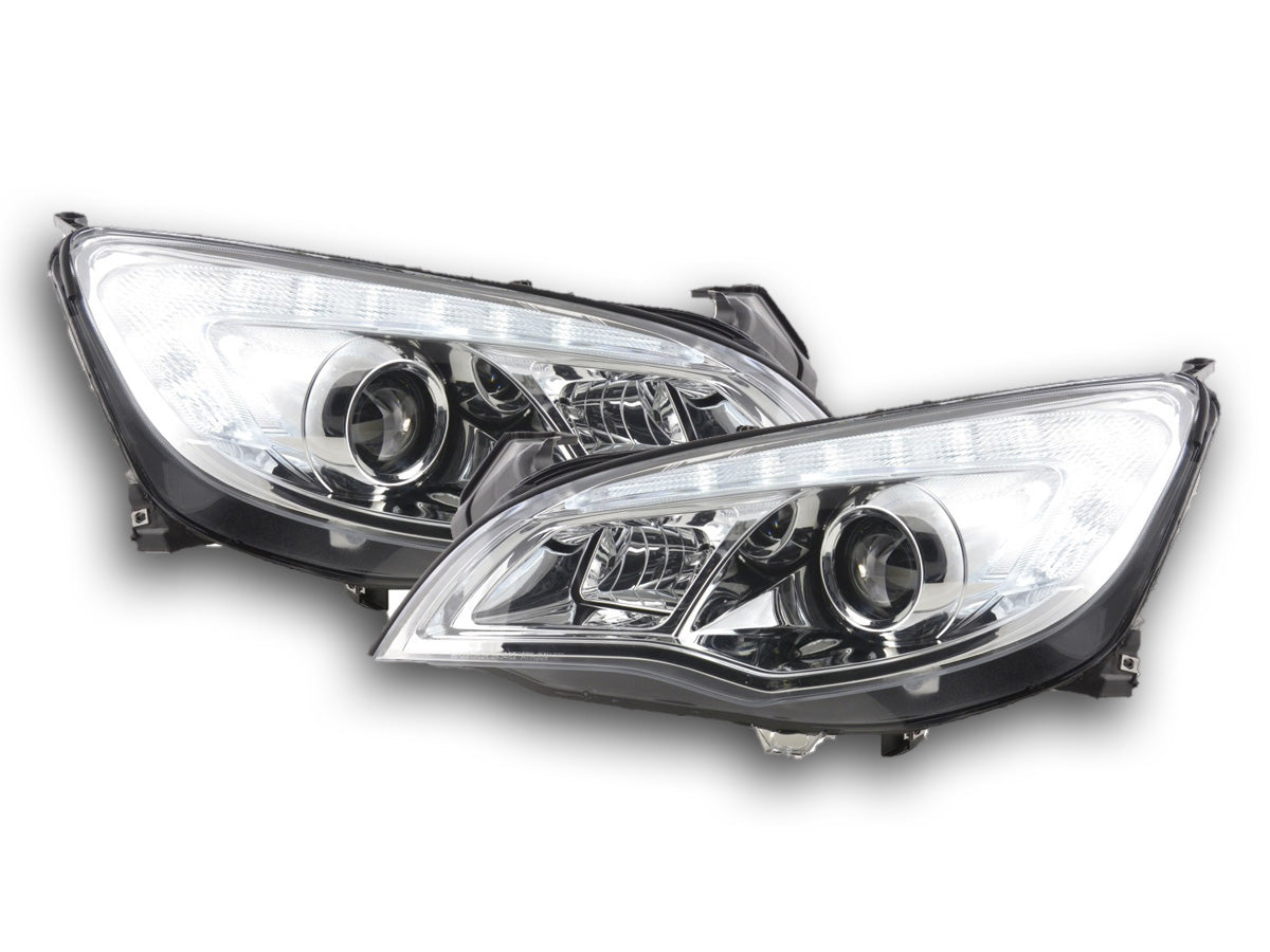 Scheinwerfer Set Opel Astra J 5-türig Bj. 2009-2012 chrom mit Motor