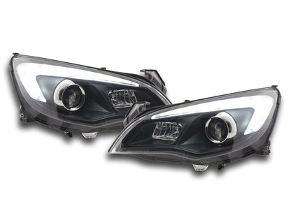 Scheinwerfer Set Opel Astra J 5-türig Bj. 2009-2012 schwarz Asien-Modell