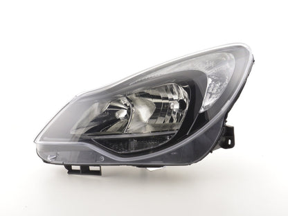 Verschleißteile Scheinwerfer links Opel Corsa D  ab 2011 schwarz