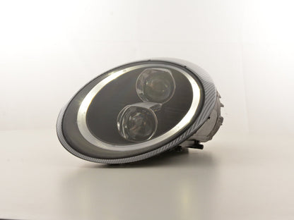 Scheinwerfer Set Xenon Daylight LED TFL-Optik Porsche 911 Typ 997 Bj. 04-08 schwarz