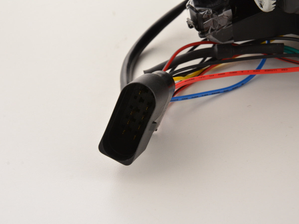 Scheinwerfer Set Daylight LED Tagfahrlicht VW Golf 7 Bj. ab 2012 schwarz/rot