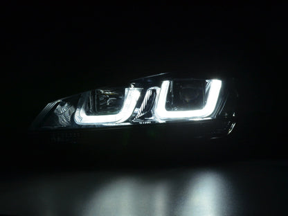 Scheinwerfer Set Daylight LED Tagfahrlicht VW Golf 7 Bj. ab 2012 schwarz/schwarz