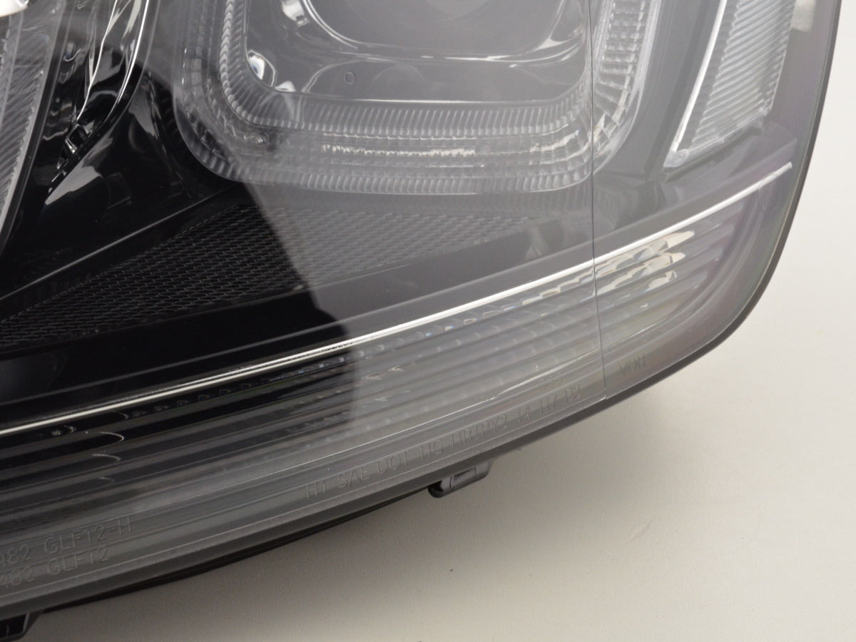 Scheinwerfer Set Daylight LED Tagfahrlicht VW Golf 7 Bj. ab 2012 schwarz/schwarz