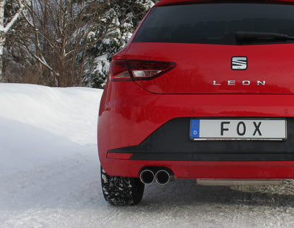 Seat Leon 5F Endschalldämpfer einseitig - 2x80 Typ 25
