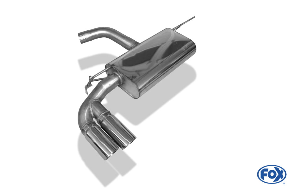 VW Golf VII  - Einzelradaufhängung Endschalldämpfer einseitig - 2x80 Typ 25