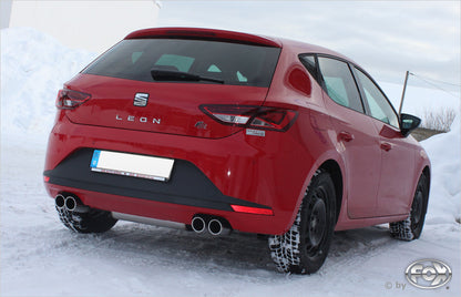 Seat Leon 5F Endschalldämpfer Ausgang rechts/links - 2x80 Typ 16 rechts/links