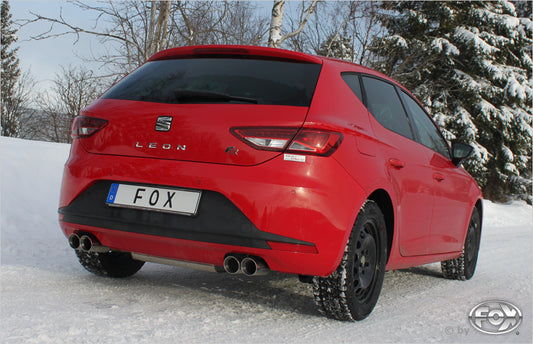 Seat Leon 5F - Starre Hinterachse Endschalldämpfer Ausgang rechts/links - 2x80 Typ 25 rechts/links