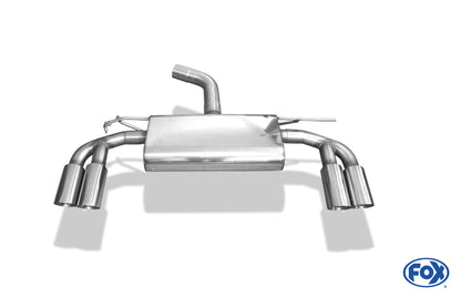 Audi A3 - 8V Limousine "mit S-Line oder S3 Stoßstange" Endschalldämpfer quer Ausgang rechts/links - 2x80 Typ 25 rechts/links