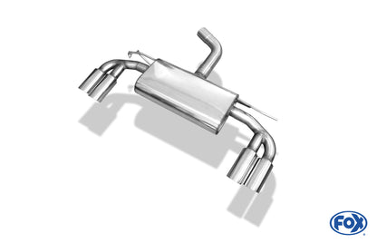 VW Golf VII - mit starrer Hinterachse Endschalldämpfer rechts/links - 2x80 Typ 25 rechts/links