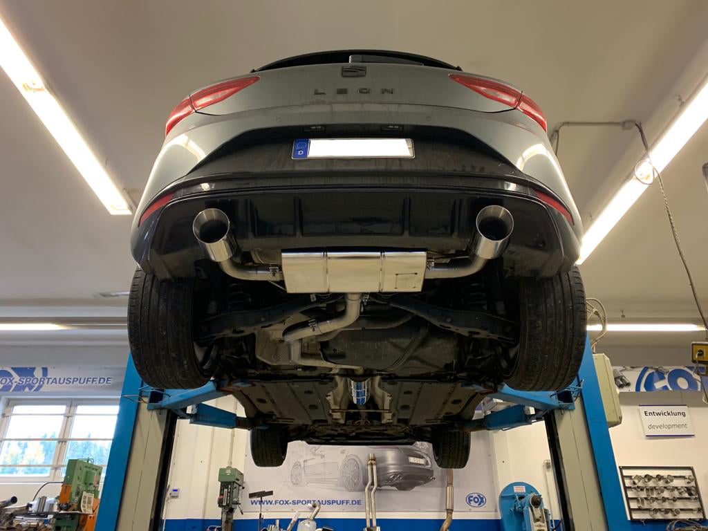 Seat Leon 5F Endschalldämpfer rechts/links - 1x100 Typ 25 rechts/links für Rieger Stoßstange (Art. Nr. 00088089)