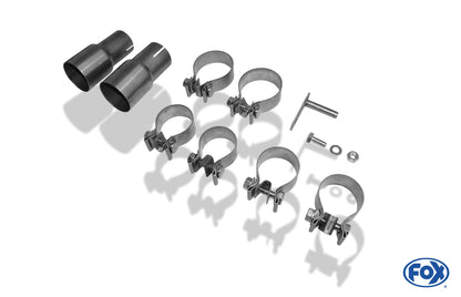 VW Golf VII Facelift starre Hinterachse - Einsatz carbon Endschalldämpfer rechts/links - 1x100 Typ 16 rechts/links inkl. Heckeinsatz Carbon-Look