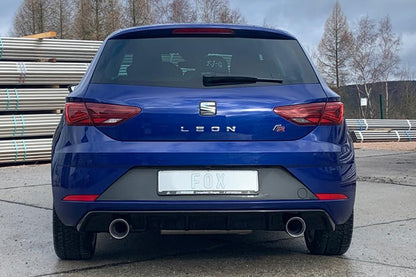 Seat Leon 5F - Starre Hinterachse Endschalldämpfer Ausgang rechts/links - 1x100 Typ 25 rechts/links für Rieger Stoßstange