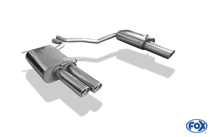 Seat Exeo 3R/ 3R ST - 2,0l TFSI Endschalldämpfer rechts/links zweiflutig - 2x76 Typ 17 rechts/links