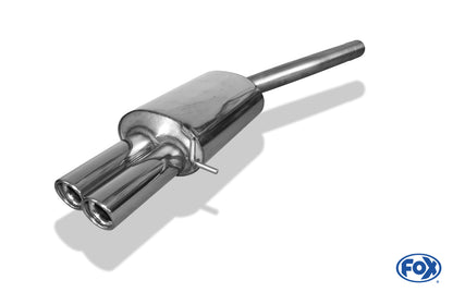 Skoda Octavia Typ 1Z RS inkl. Facelift Endschalldämpfer einseitig - 2x80 Typ 17