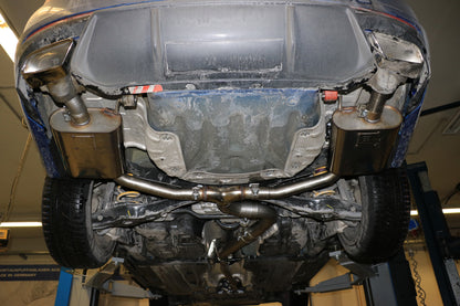 Skoda Octavia 5E RS - TDI - 4x4 mit Benzin-Endrohrblenden Halbanlage rechts/links ab Kat - Austritt der Endrohre in den originalen Benzin-Endrohrblenden