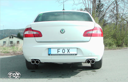Skoda Superb 3T Frontantrieb Endschalldämpfer rechts/links - 2x80 Typ 16 rechts/links
