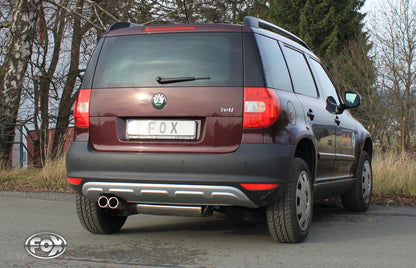 Skoda Yeti 5L - Frontantrieb Endschalldämpfer - 2x80 Typ 12