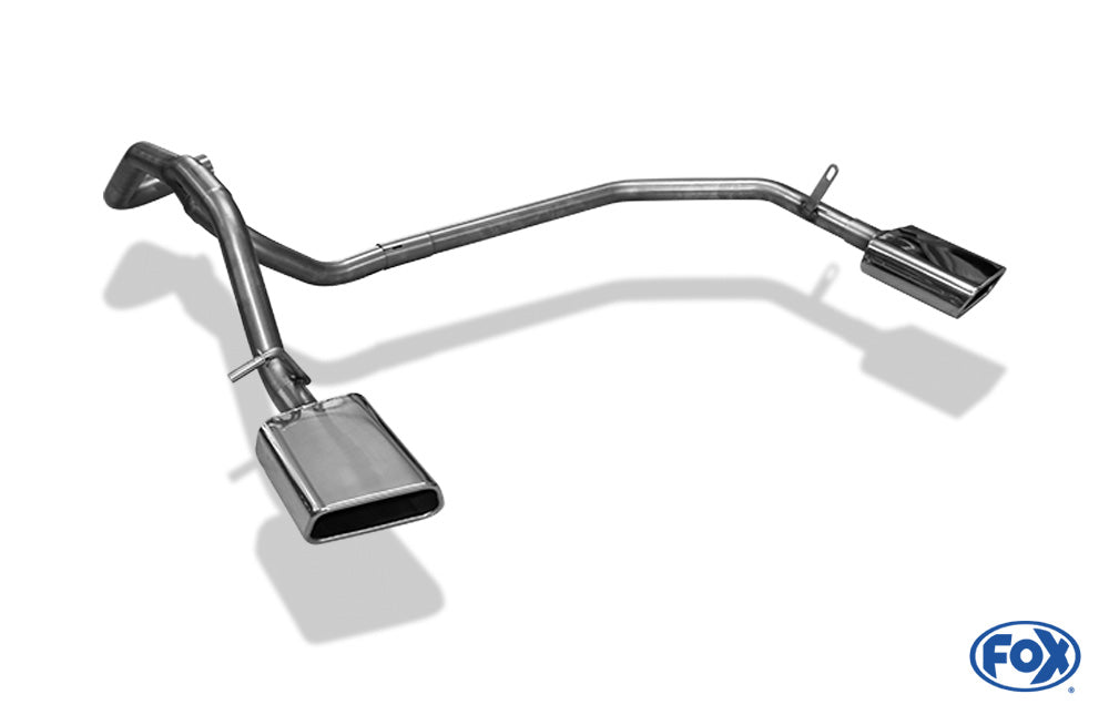Seat Mii/ Skoda Citigo/ VW UP Endrohrsystem rechts/links passend auf originalen oder FOX-Endschalldämpfer   - 145x65 Typ 59 rechts/links