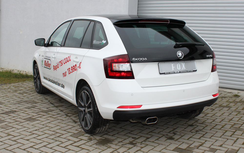 Skoda Rapid Spaceback Endschalldämpfer - 150x70 Typ 52