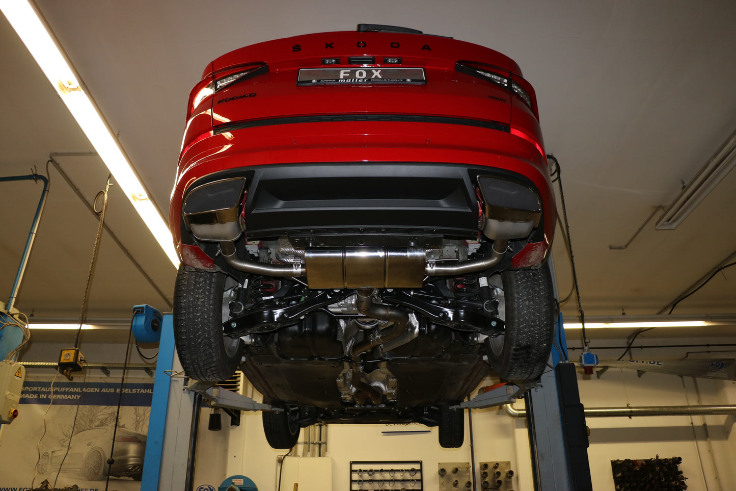 Skoda Kodiaq 4x4 mit RS-Optik Endschalldämpfer Ausgang rechts/links