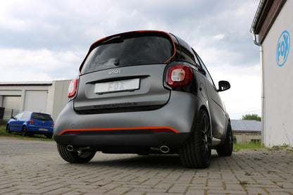 Smart Fortwo 453 Endschalldämpfer quer Ausgang rechts/links inkl. Flexstück - 86x54 Typ 32 rechts/links