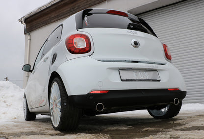 Smart Forfour 453 Endschalldämpfer quer Ausgang rechts/links inkl. Flexstück - 78x75 Typ 70 rechts/links