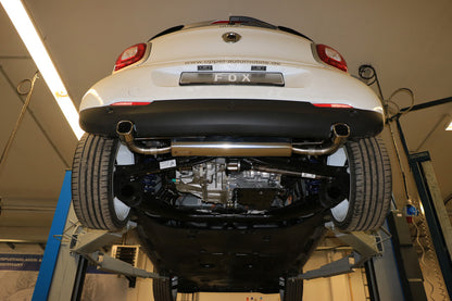 Smart Forfour 453 Endschalldämpfer quer Ausgang rechts/links inkl. Flexstück - 78x75 Typ 70 rechts/links