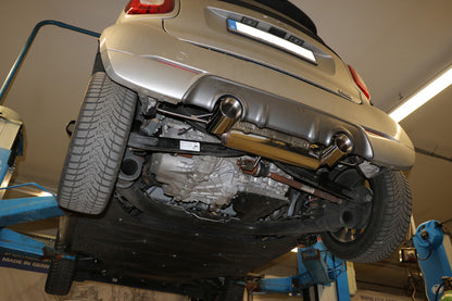 Smart Forfour 453 Brabus Endschalldämpfer quer Ausgang rechts/links inkl. Flexstück - 1x100 Typ 25 rechts/links