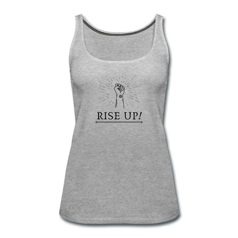 Frauen Premium Tank Top Rise Up / Unite - Grau meliert