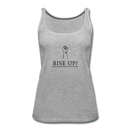 Frauen Premium Tank Top Rise Up / Unite - Grau meliert