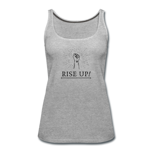 Frauen Premium Tank Top Rise Up / Unite - Grau meliert