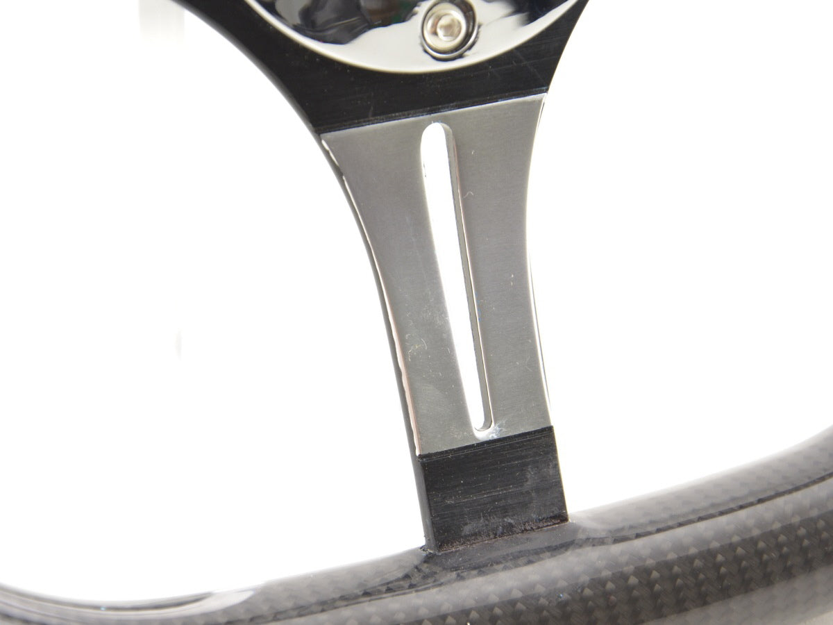 Sportlenkrad universal Carbon schwarz/rot