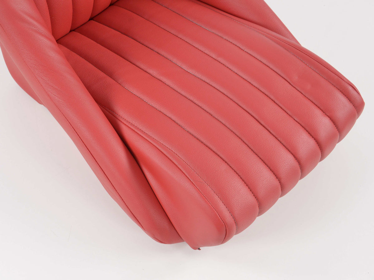 FK Oldtimersitze Auto Vollschalensitze Set Classic 2 Kunstleder rot mit Kopfstütze