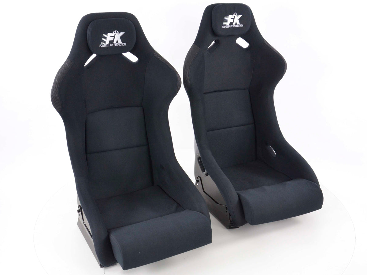 FK Sportsitze Auto Vollschalensitze Set Evolution mit Glanz-Fiberglas-Cover