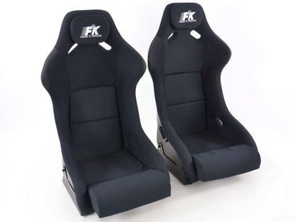 FK Sportsitze Auto Vollschalensitze Set Evolution mit Glanz-Fiberglas-Cover