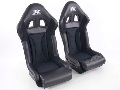 FK Sportsitze Auto Vollschalensitze Set Race 1 mit Glanz-Fiberglas-Cover