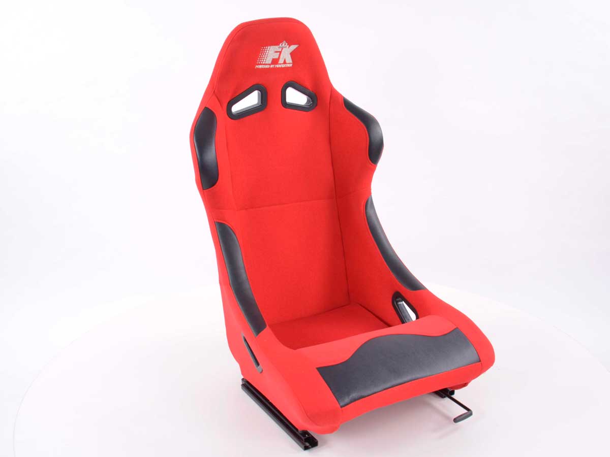 FK Sportsitze Auto Vollschalensitze Set Basic Stoff rot