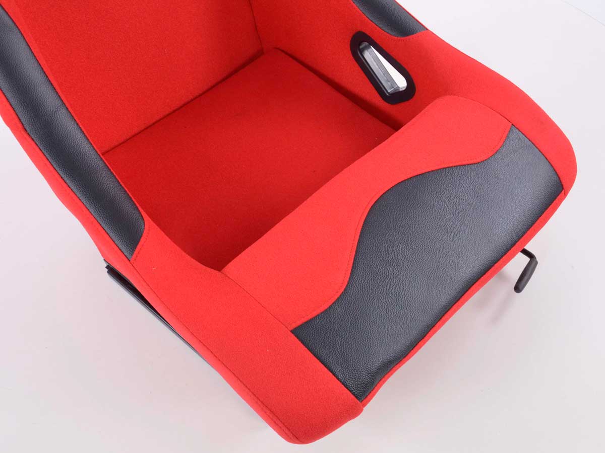 FK Sportsitze Auto Vollschalensitze Set Basic Stoff rot