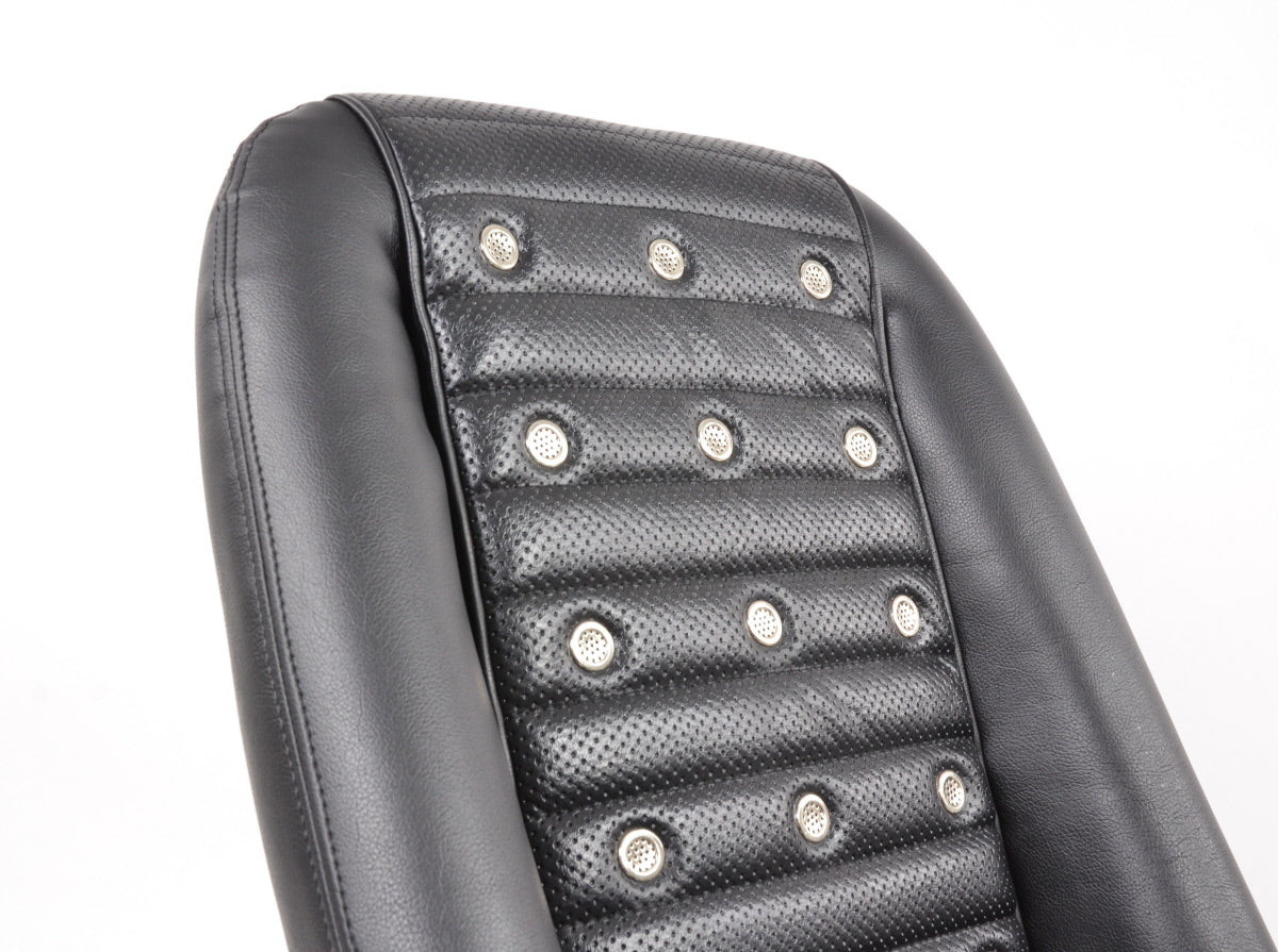 FK Oldtimersitze Auto Vollschalensitze Set Classic 1 Kunstleder schwarz mit Kopfstütze