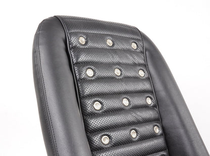 FK Oldtimersitze Auto Vollschalensitze Set Classic 1 Kunstleder schwarz mit Kopfstütze