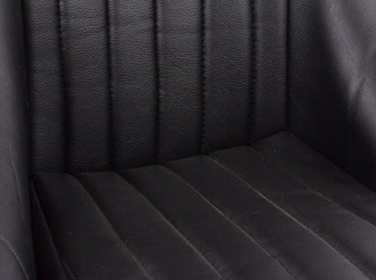 FK Oldtimersitze Auto Vollschalensitze Set Classic 2 Kunstleder schwarz mit Kopfstütze