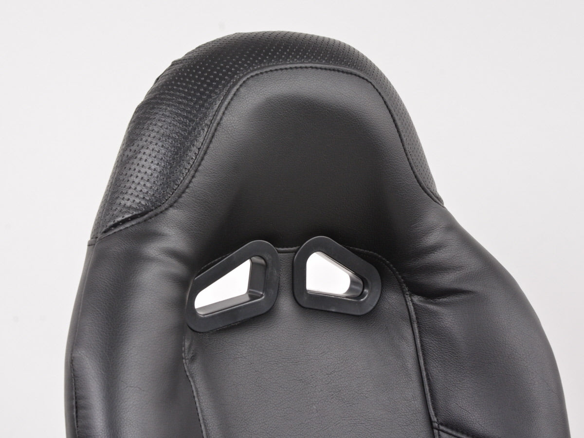 FK Sportsitze Auto Vollschalensitze Set Club Kunstleder schwarz