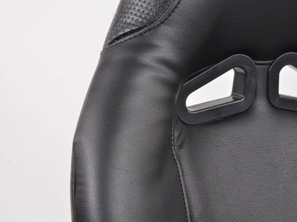 FK Sportsitze Auto Vollschalensitze Set Club Kunstleder schwarz