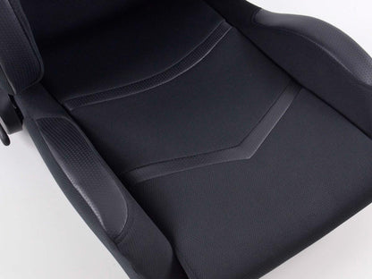 FK Sportsitze Auto Halbschalensitze Set Cyberstar Stoff schwarz mit Sitzheizung u. Massage