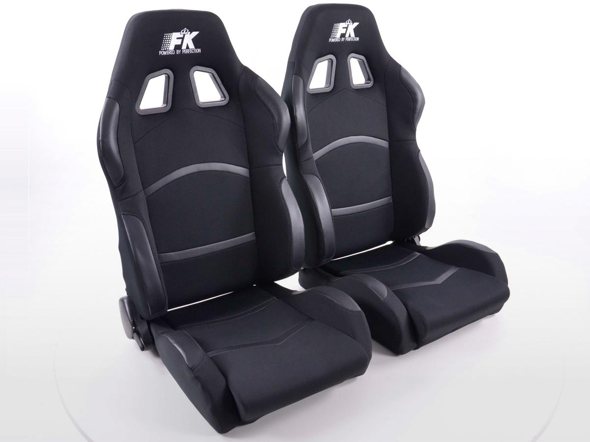 FK Sportsitze Auto Halbschalensitze Set Cyberstar Stoff schwarz