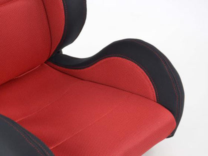 FK Sportsitze Auto Halbschalensitze Set Edition 3 Stoff rot/schwarz