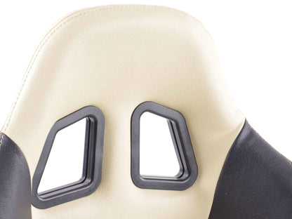 Sportsitz Set gebraucht Houston Kunstleder beige/schwarz Naht beige